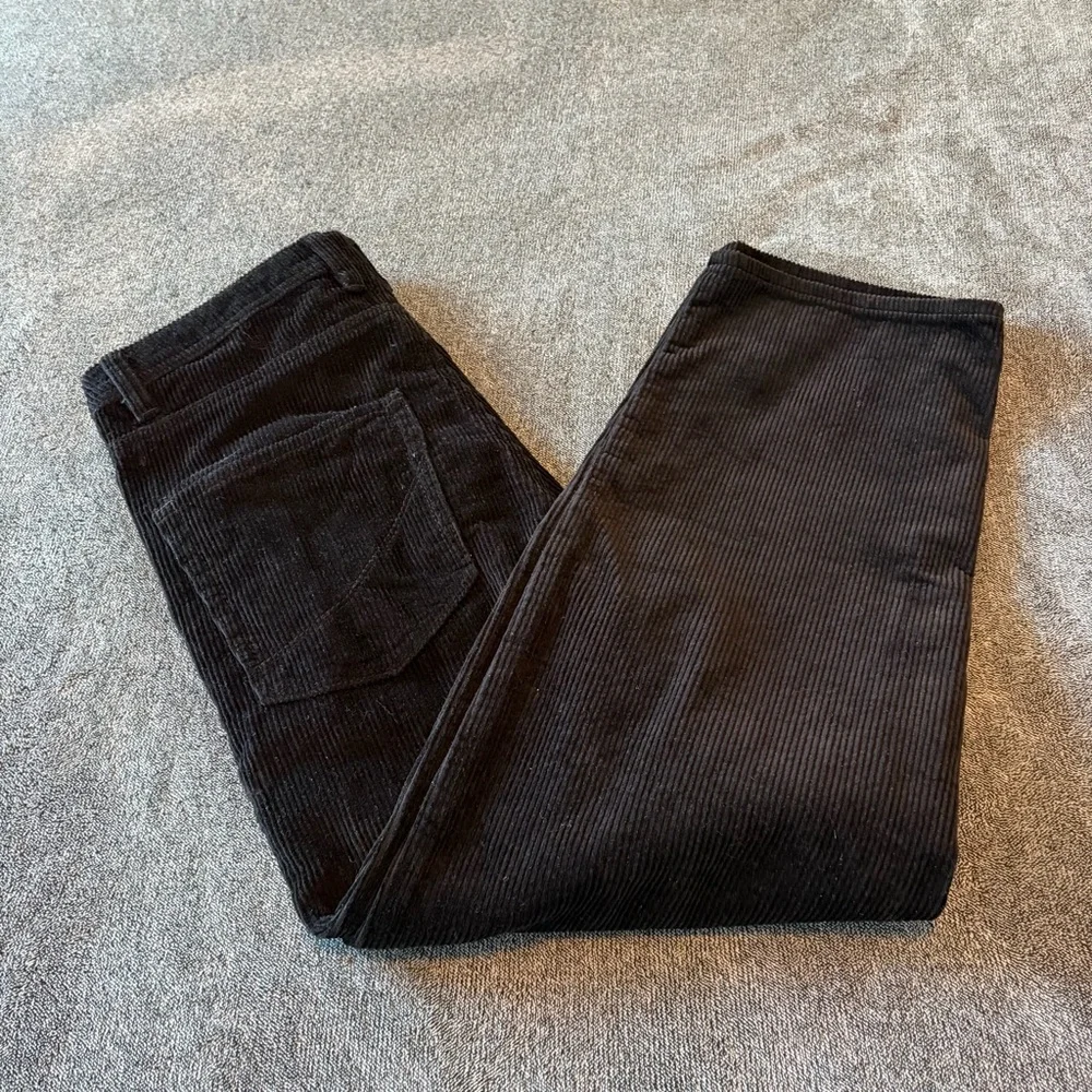 Empyre Loose Fit Black Corduroy Skate Pants Size 30 - Picture 6 of 10